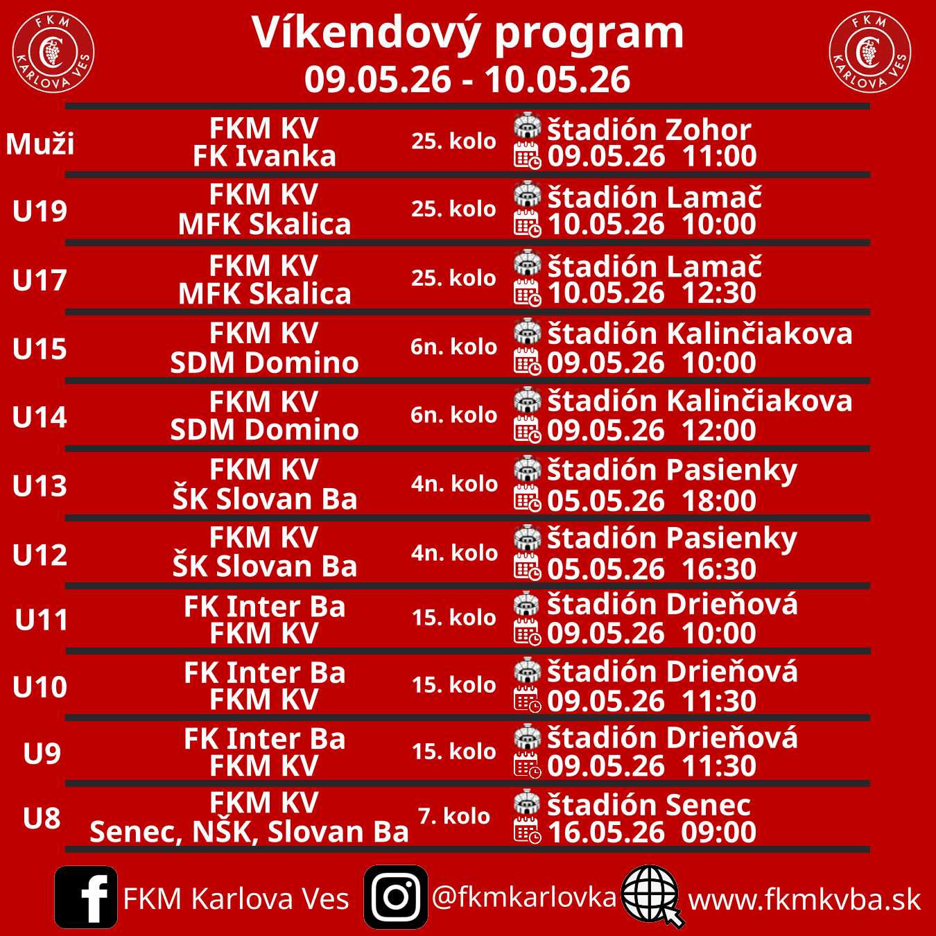Vikendovy program
