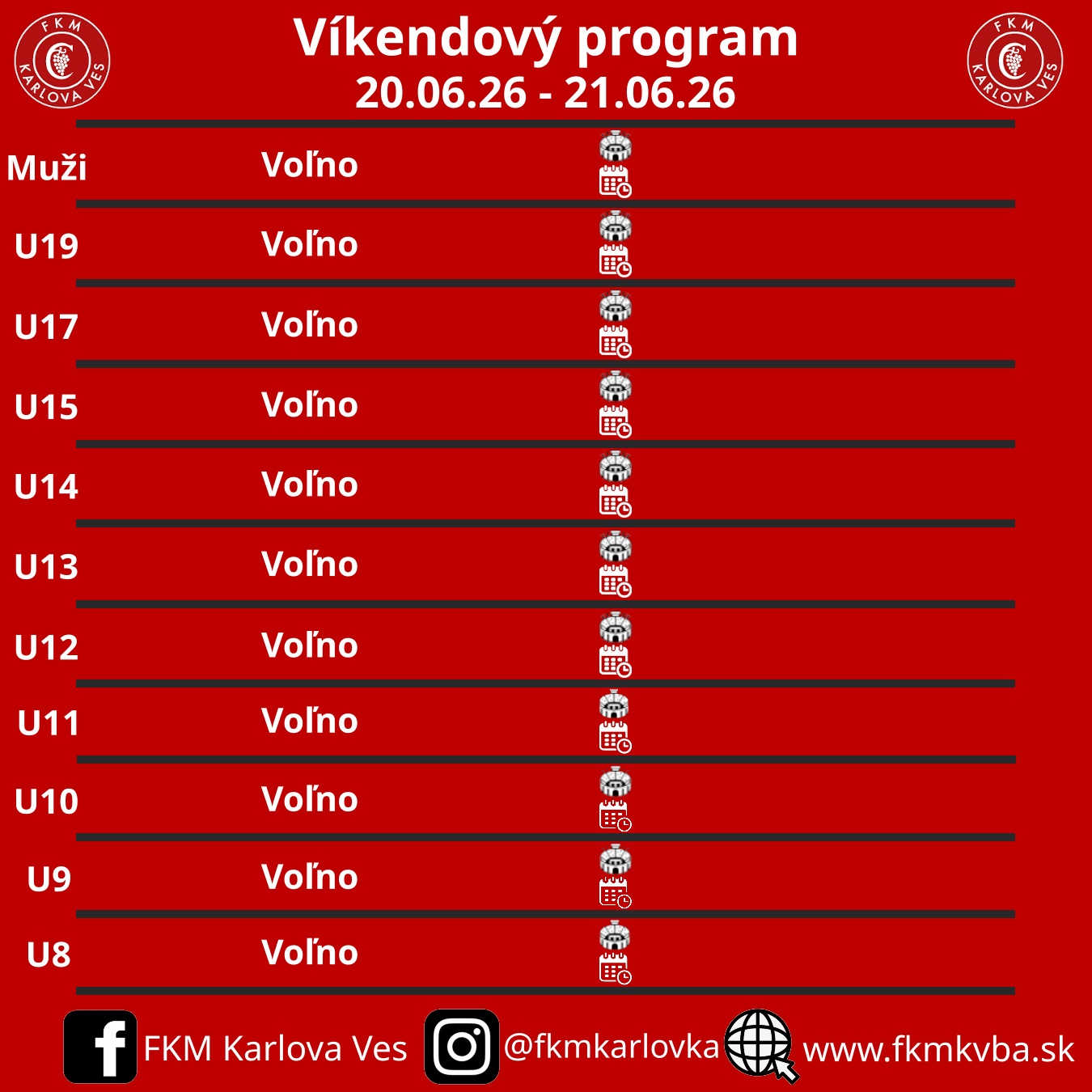Vikendovy program